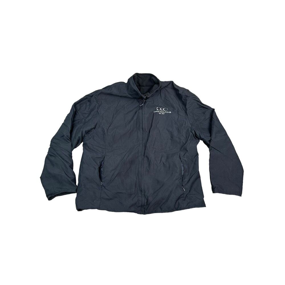 Aureus Jacket Men's Size XL Black Full Up Long Sleeve Coat Windbreaker Pockets